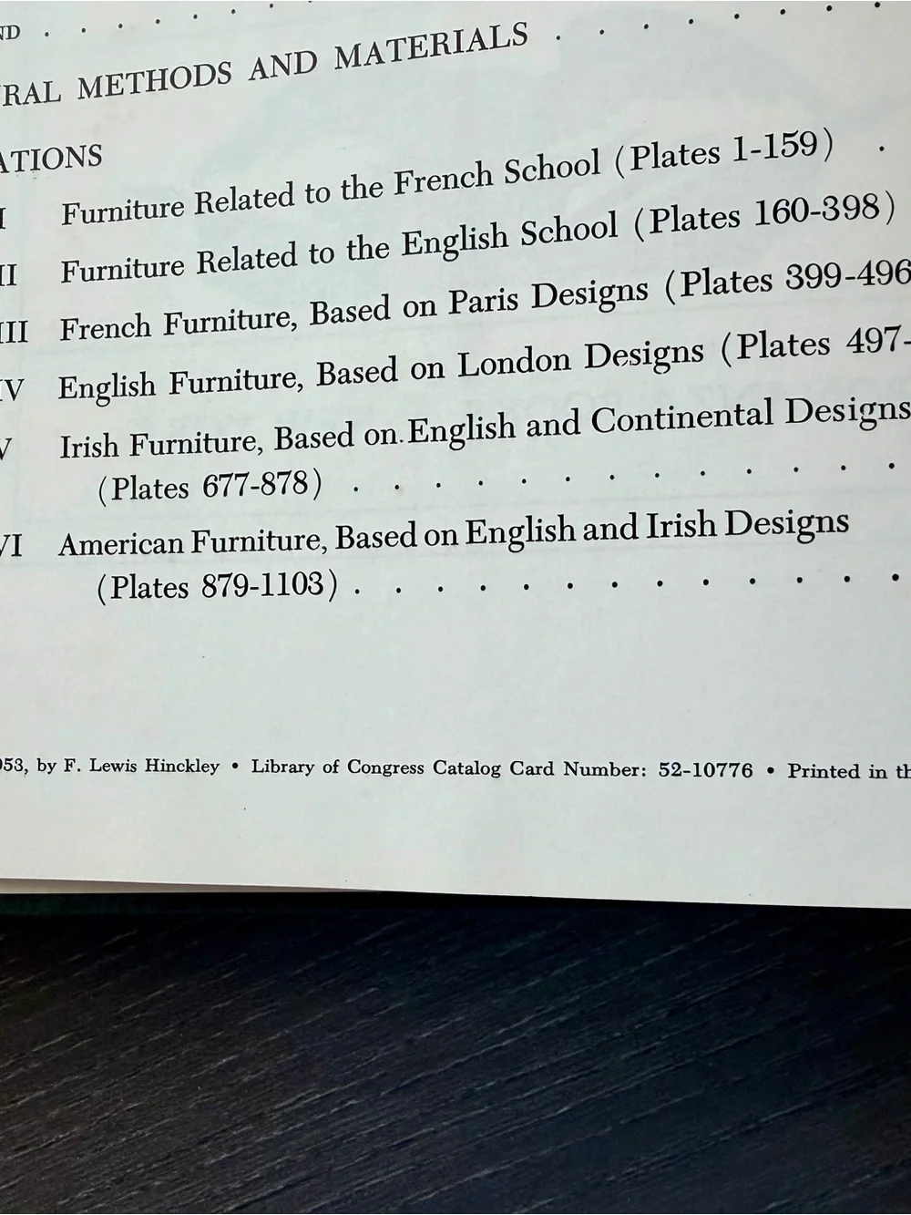 1953 A Directory of Antique Furniture F Lewis Hinckley Vintage Hardcover